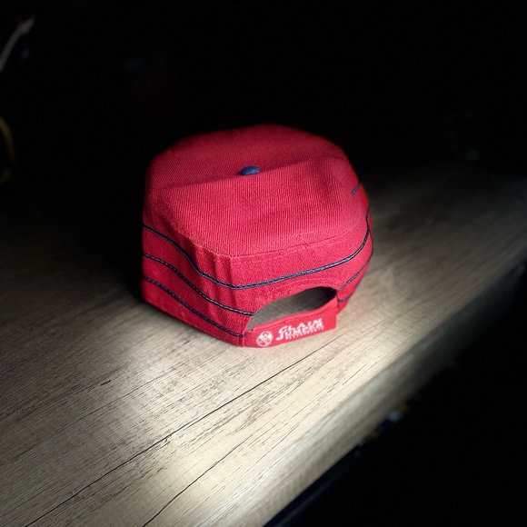 Claim jumper sponsored pillbox striped Angels Hat. - Picture 2 of 2